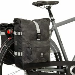 AGU Urban H2O II Rulle-top Dobbelt Taske Til Cykeltasker MIK, Sort -Norco Taskebutik agu urban double pannier bag mik reflective mist 3