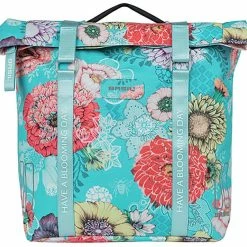 Basil Bloom Field Dobbelt Sidetaske 28-35l Inkl. MIK Plade, Gul/farverig 8 Basil Bloom Field Dobbelt Sidetaske 28-35l Inkl. MIK Plade, Gul/farverig -Norco Taskebutik basil bloom field double pannier bag 28 35l incl mik plate sky blue 3