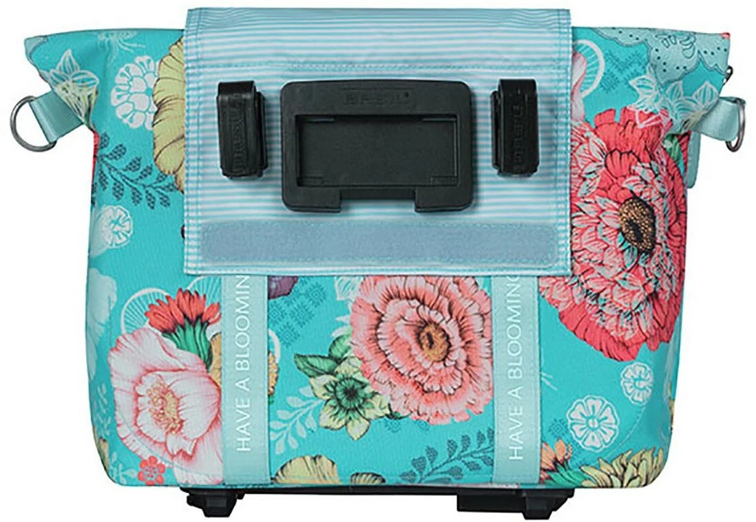 Basil Bloom Field Håndtaske 8-11l Med 2 Kroge Inkl. KF Og MIK Plade, Blå 2 Basil Bloom Field Håndtaske 8-11l Med 2 Kroge Inkl. KF Og MIK Plade, Blå - Billede 2