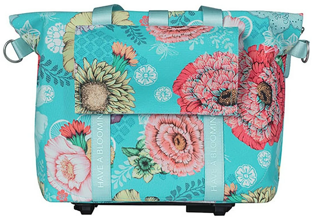 Basil Bloom Field Håndtaske 8-11l Med 2 Kroge Inkl. KF Og MIK Plade, Blå 3 Basil Bloom Field Håndtaske 8-11l Med 2 Kroge Inkl. KF Og MIK Plade, Blå - Billede 3