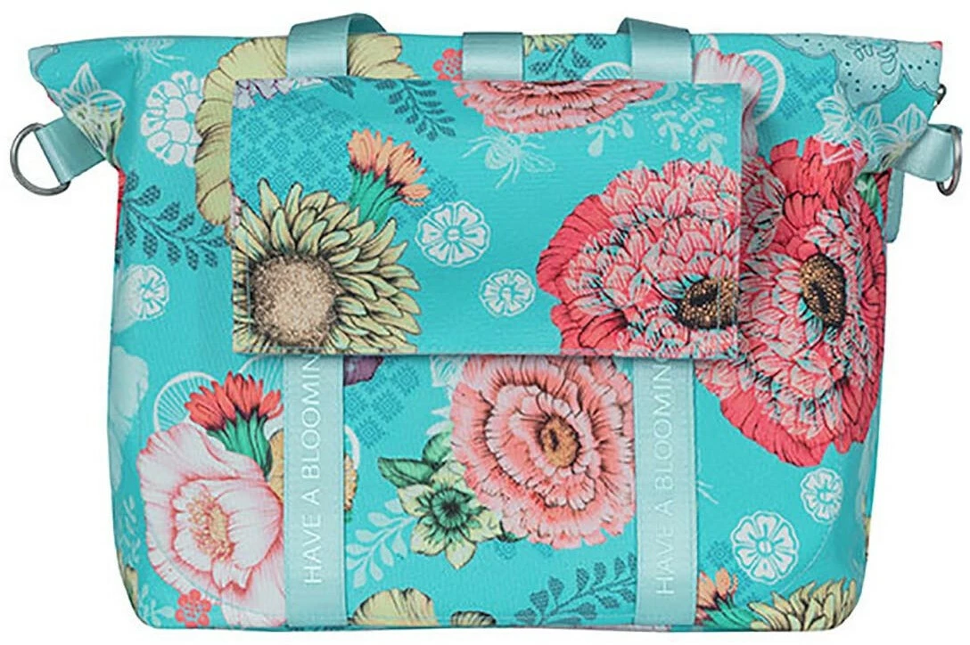 Basil Bloom Field Håndtaske 8-11l Med 2 Kroge Inkl. KF Plade, Blå/farverig 2 Basil Bloom Field Håndtaske 8-11l Med 2 Kroge Inkl. KF Plade, Blå/farverig - Billede 2