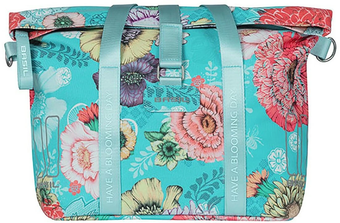 Basil Bloom Field Håndtaske 8-11l Med 2 Kroge Inkl. KF Plade, Blå/farverig 3 Basil Bloom Field Håndtaske 8-11l Med 2 Kroge Inkl. KF Plade, Blå/farverig - Billede 3