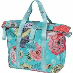 Basil Bloom Field Håndtaske 8-11l Med 2 Kroge Inkl. KF Plade, Blå/farverig 17 Basil Bloom Field Håndtaske 8-11l Med 2 Kroge Inkl. KF Plade, Blå/farverig -Norco Taskebutik basil bloom field handbag 8 11l with 2 hooks incl kf plate blue 8