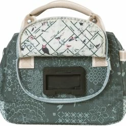 Basil Bohème City KF Styrtaske 8l, Blå/beige 10 Basil Bohème City KF Styrtaske 8l, Blå/beige -Norco Taskebutik basil boheme city handlebar bag 8l forest green 5