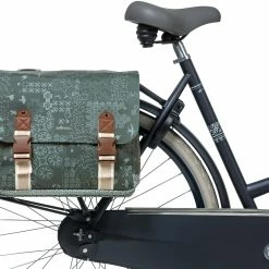 Basil Boh&egrave;me Sidetasker 35l, Gr&oslash;n -Norco Taskebutik basil boheme double pannier bag 35l forest green 6 3