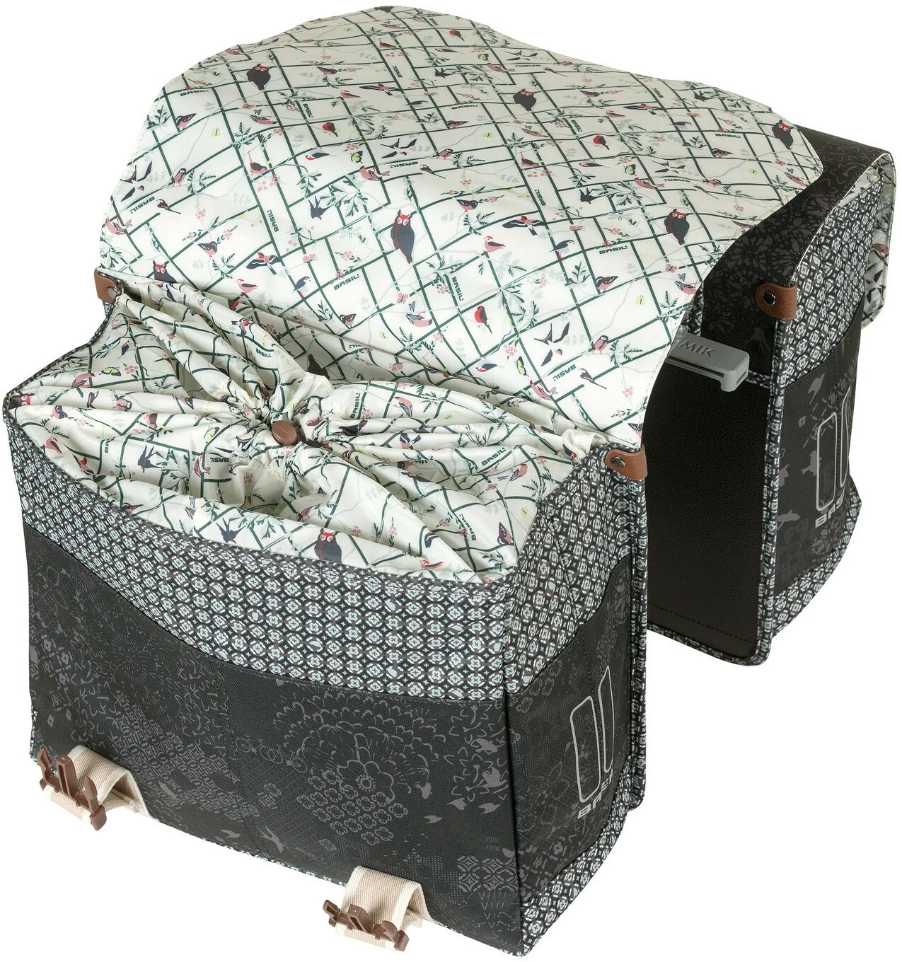 Basil Bohème Dobbelt Cykeltaske MIK 35l, Blå 4 Basil Bohème Dobbelt Cykeltaske MIK 35l, Blå - Billede 4