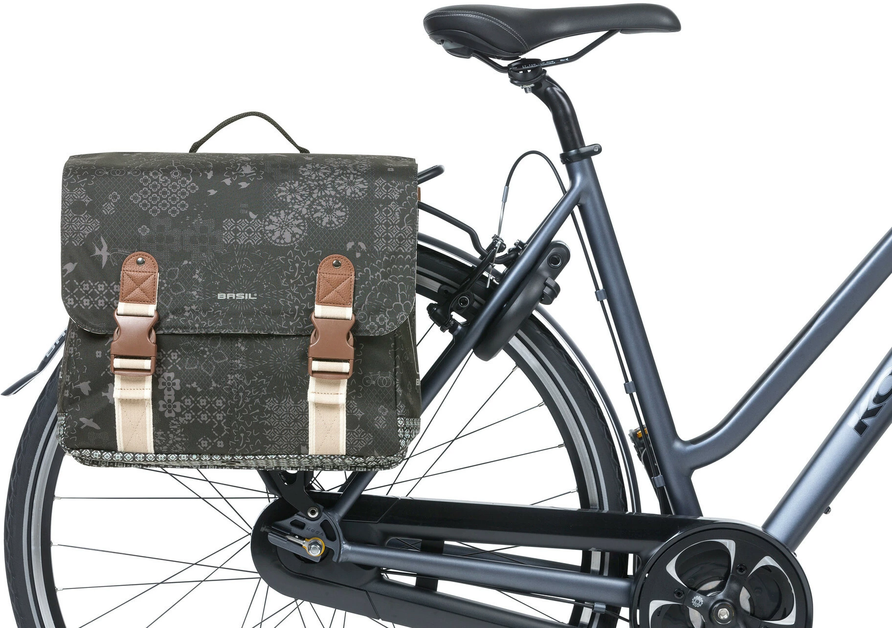 Basil Bohème Dobbelt Cykeltaske MIK 35l, Blå 5 Basil Bohème Dobbelt Cykeltaske MIK 35l, Blå - Billede 5