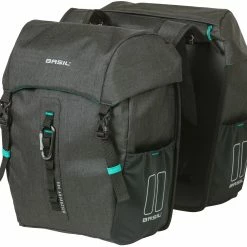 Basil Discovery 365D Sidetasker M 18L, Sort/turkis