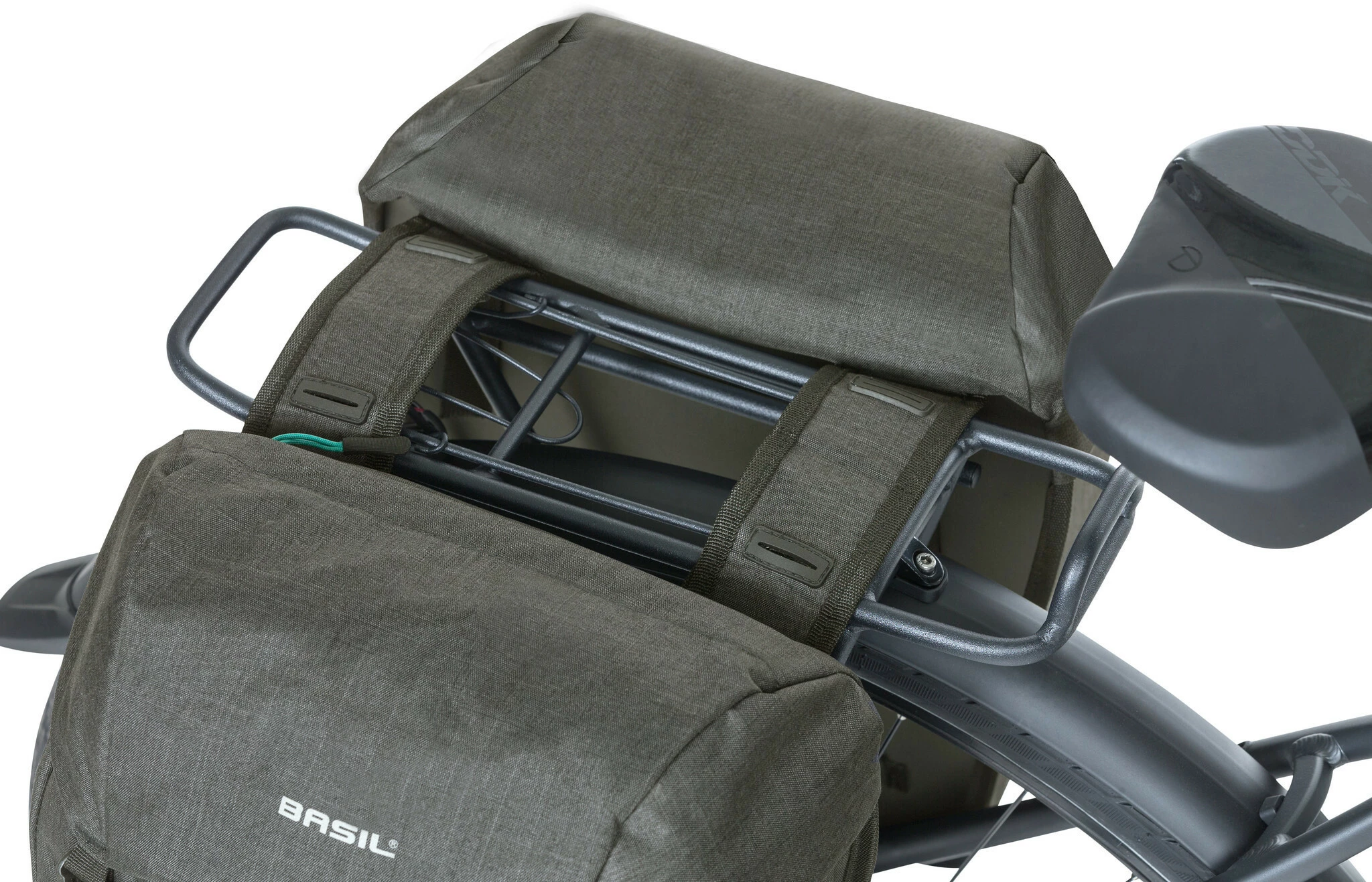 Basil Discovery 365D Sidetasker M 18L, Sort/turkis 7 Basil Discovery 365D Sidetasker M 18L, Sort/turkis - Billede 7