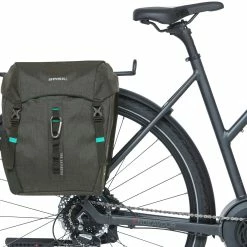 Basil Discovery 365D Sidetasker M 18L, Sort/turkis 16 Basil Discovery 365D Sidetasker M 18L, Sort/turkis -Norco Taskebutik basil discovery 365d double pannier bag m18l black melee 8