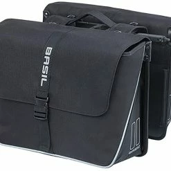 Basil Forte Dobbelt Sidetaske 35l Inkl. MIK Plade, Sort