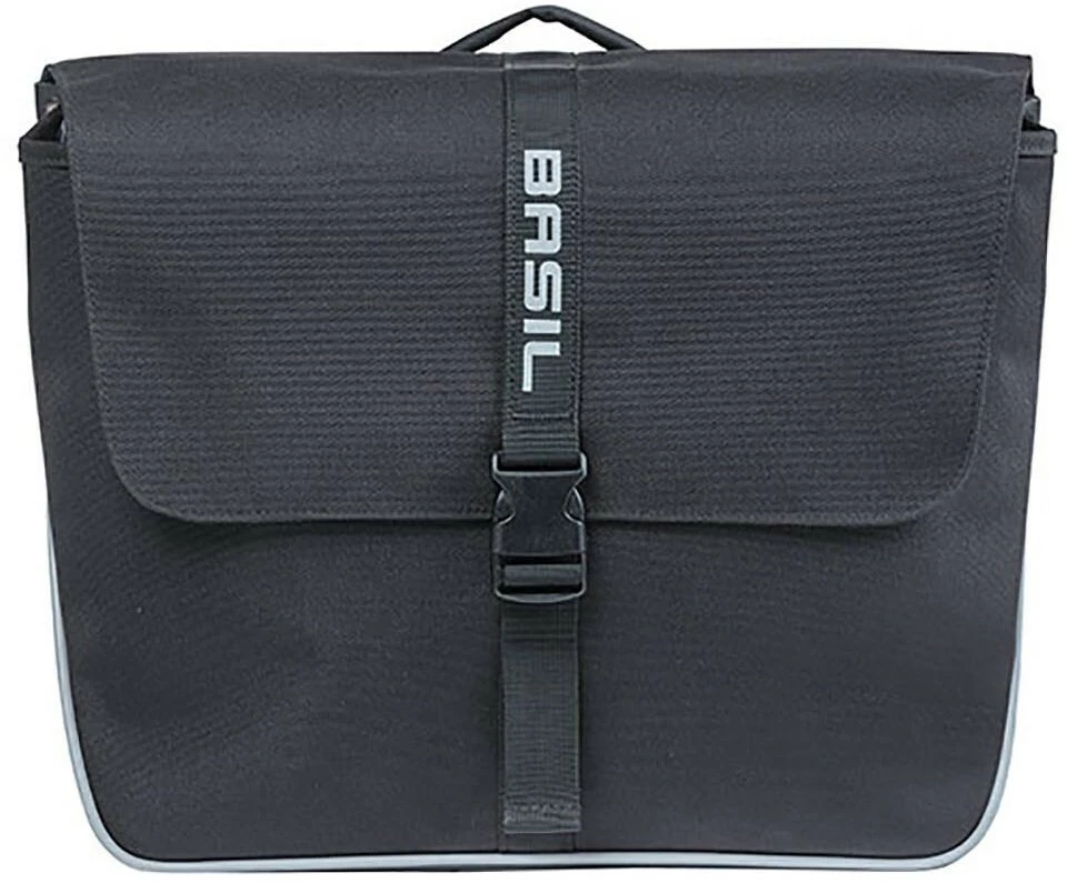 Basil Forte Dobbelt Sidetaske 35l Inkl. MIK Plade, Sort 3 Basil Forte Dobbelt Sidetaske 35l Inkl. MIK Plade, Sort - Billede 3