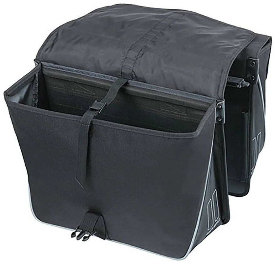Basil Forte Dobbelt Sidetaske 35l Inkl. MIK Plade, Sort 6 Basil Forte Dobbelt Sidetaske 35l Inkl. MIK Plade, Sort - Billede 6