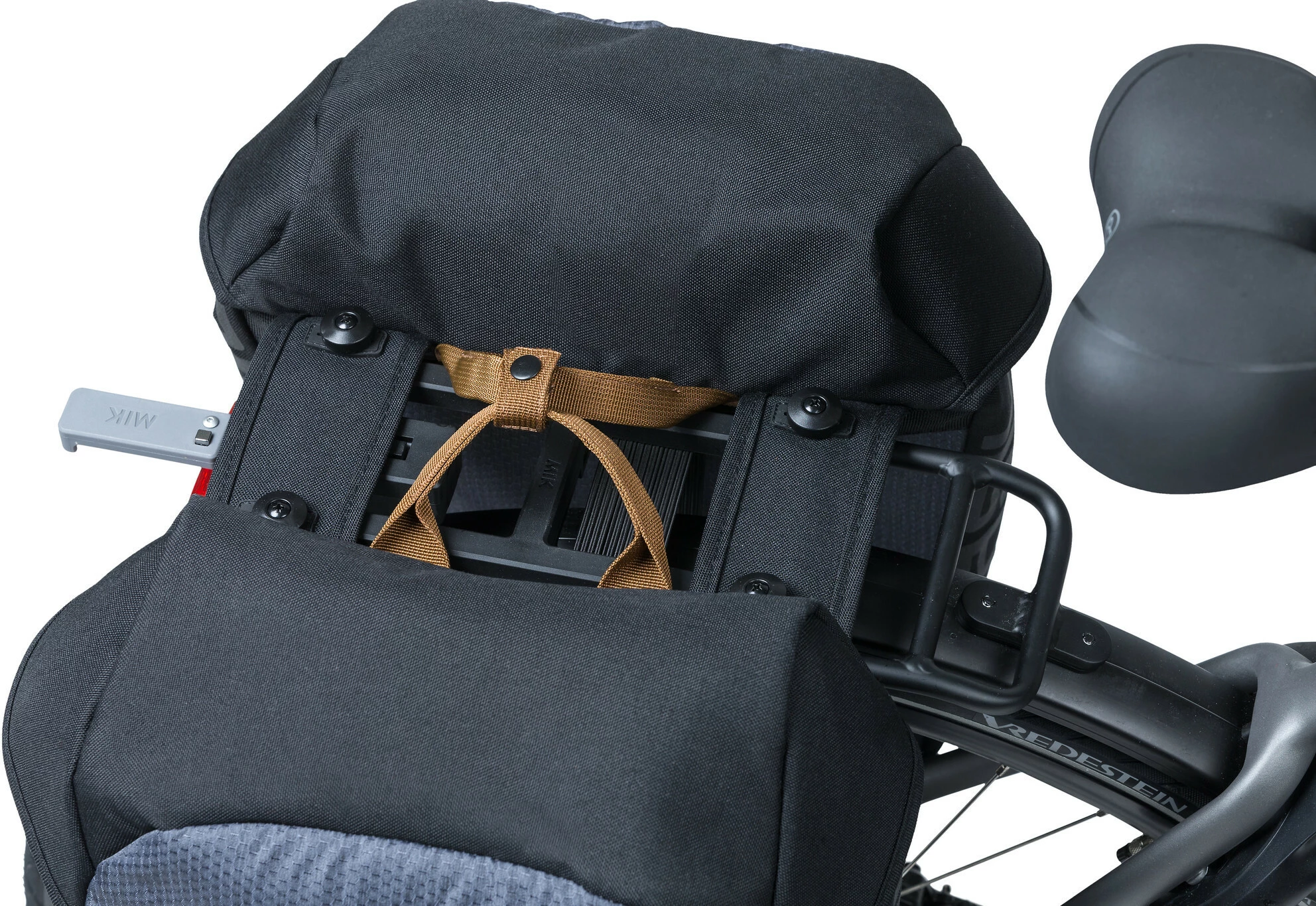 Basil Miles Sidetasker MIK 34l, Sort/grøn 5 Basil Miles Sidetasker MIK 34l, Sort/grøn - Billede 5