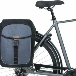 Basil Miles Sidetasker MIK 34l, Sort/bl&aring; -Norco Taskebutik basil miles double pannier bag 34l with mik system black slate 6 1