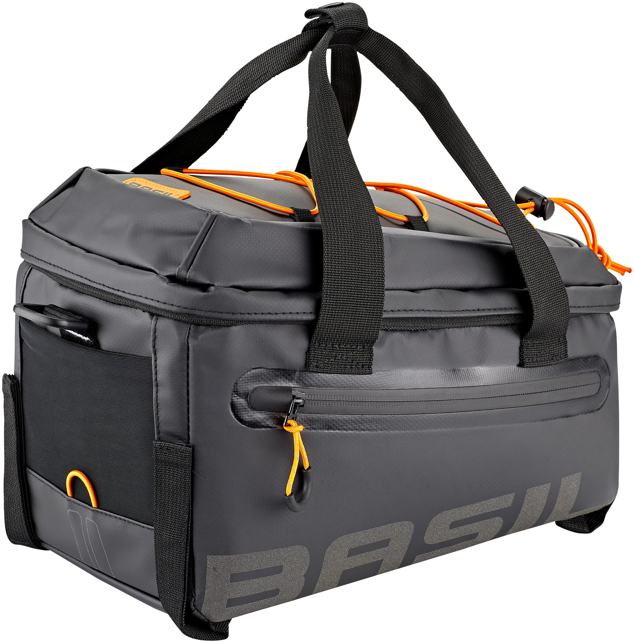 Basil Miles Tarpaulin Cykeltaske 7l, Sort/orange 1 Basil Miles Tarpaulin Cykeltaske 7l, Sort/orange