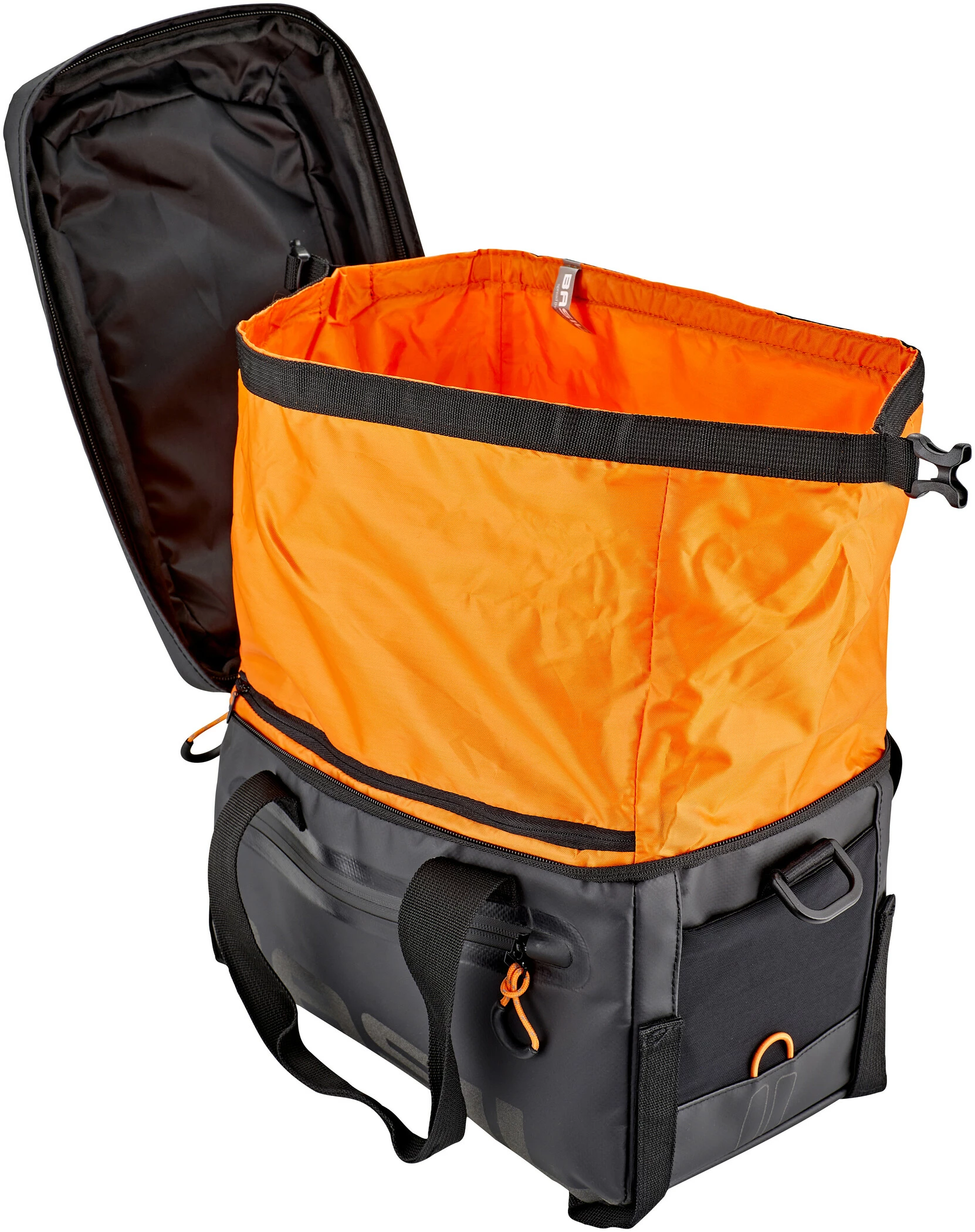 Basil Miles Tarpaulin Cykeltaske 7l, Sort/orange 5 Basil Miles Tarpaulin Cykeltaske 7l, Sort/orange - Billede 5