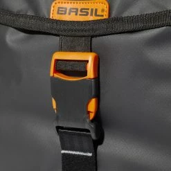 Basil Miles Tarpaulin Dobbelt Taske 34l, Sort/orange 6 Basil Miles Tarpaulin Dobbelt Taske 34l, Sort/orange -Norco Taskebutik basil miles tarpaulin double pannier bag 34l black orange 3