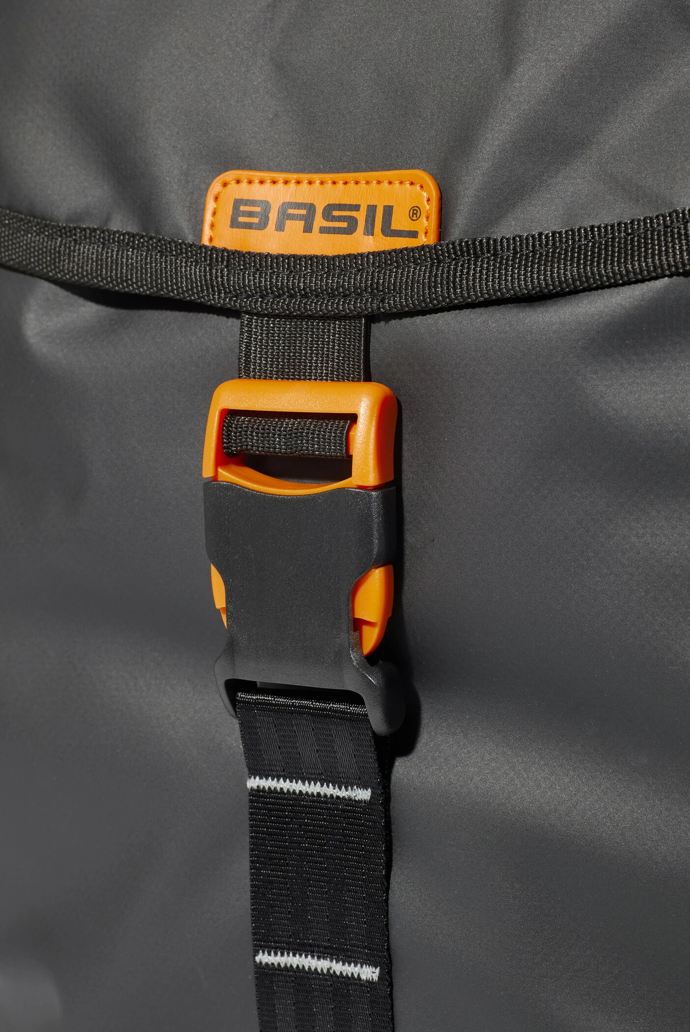 Basil Miles Tarpaulin Dobbelt Taske 34l, Sort/orange 3 Basil Miles Tarpaulin Dobbelt Taske 34l, Sort/orange - Billede 3