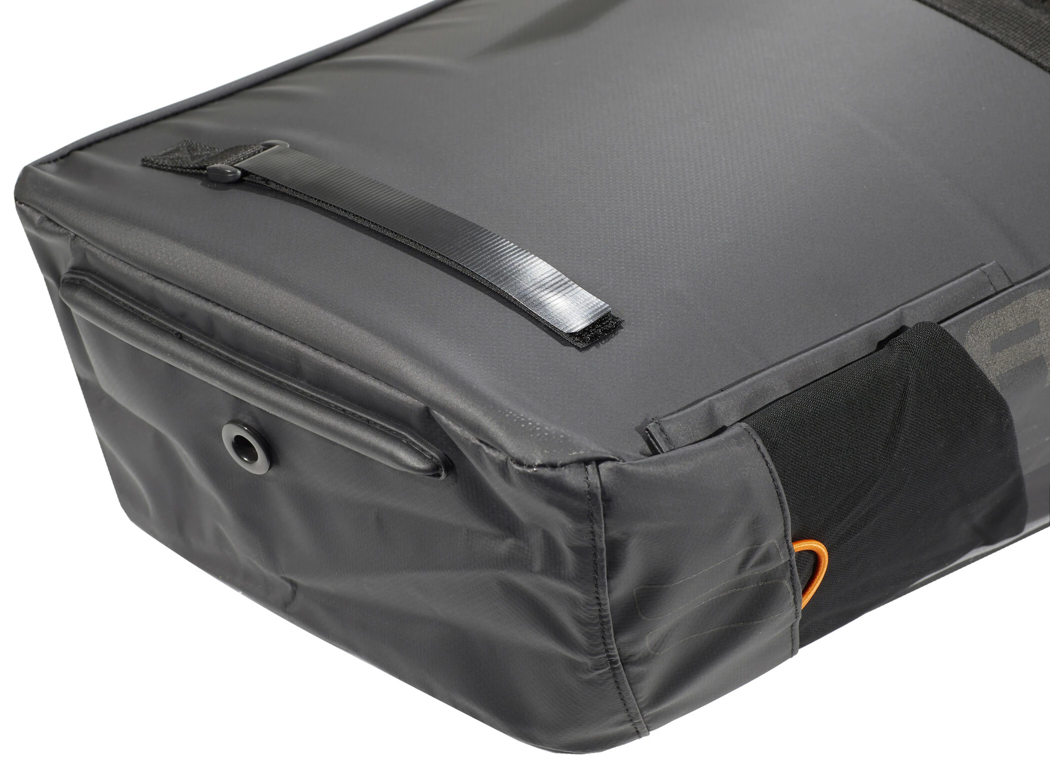 Basil Miles Tarpaulin Dobbelt Taske 34l, Sort/orange 4 Basil Miles Tarpaulin Dobbelt Taske 34l, Sort/orange - Billede 4