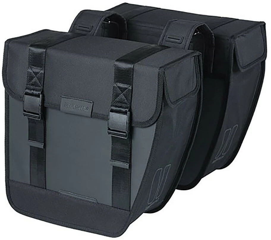 Basil Tour Waterproof Dobbelt Sidetaske 28l, Sort 1 Basil Tour Waterproof Dobbelt Sidetaske 28l, Sort