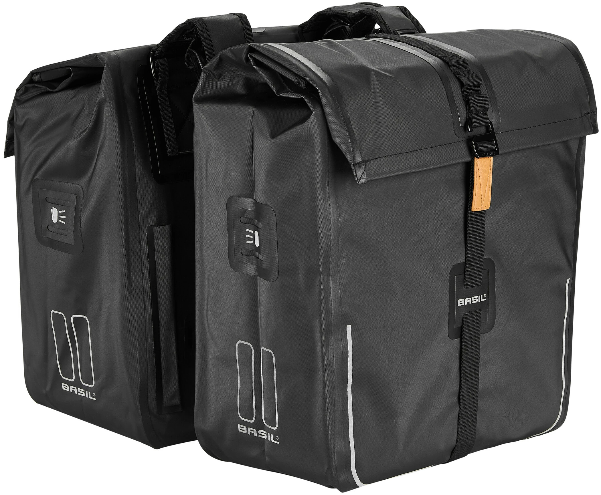 Basil Urban Dry Sidetasker 50l, Sort 1 Basil Urban Dry Sidetasker 50l, Sort