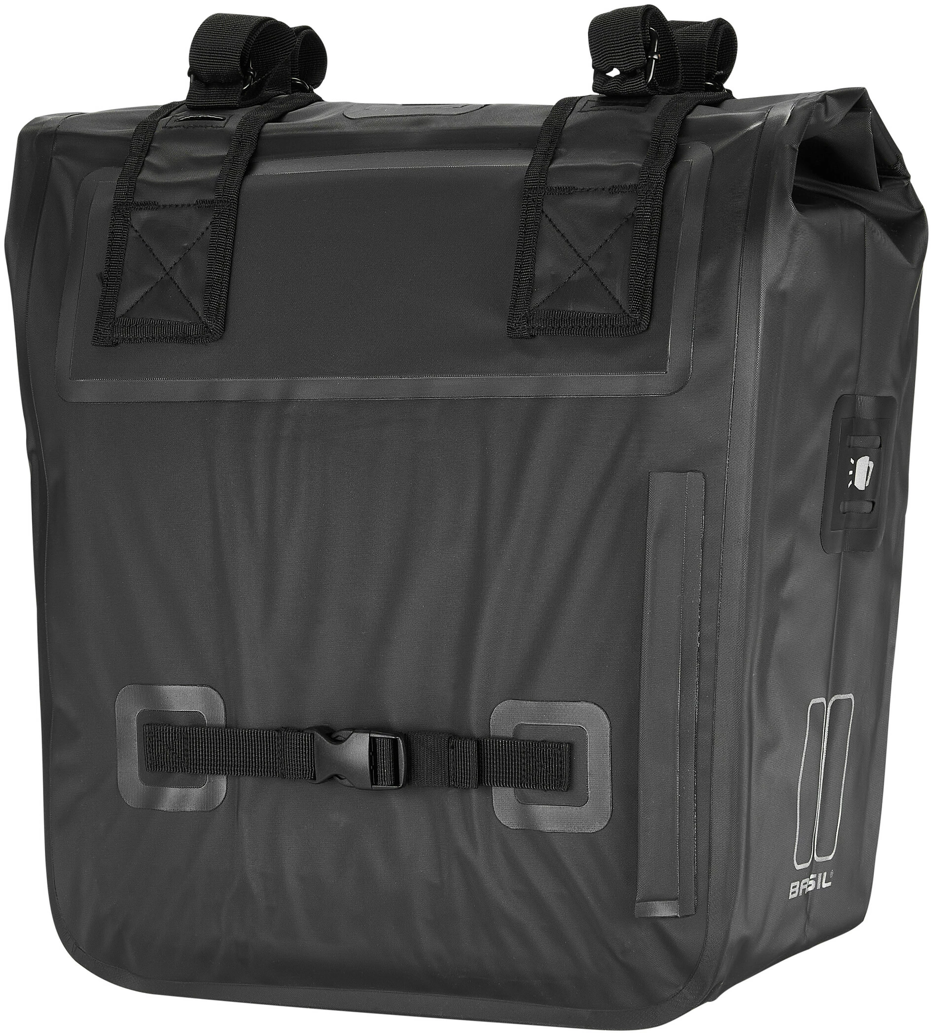 Basil Urban Dry Sidetasker 50l, Sort 2 Basil Urban Dry Sidetasker 50l, Sort - Billede 2