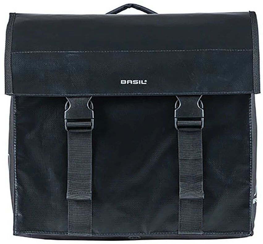 Basil Urban Load Dobbelt Sidetaske 48-53l Inkl. MIK Plade, Sort 2 Basil Urban Load Dobbelt Sidetaske 48-53l Inkl. MIK Plade, Sort - Billede 2