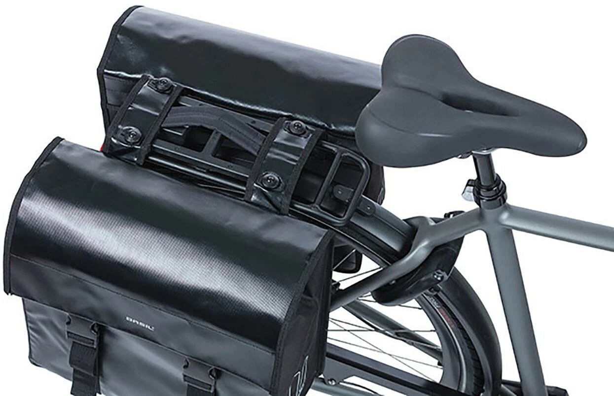 Basil Urban Load Dobbelt Sidetaske 48-53l Inkl. MIK Plade, Sort 7 Basil Urban Load Dobbelt Sidetaske 48-53l Inkl. MIK Plade, Sort - Billede 7