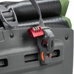 VAUDE Aqua Back Print Sidetaske Enkelt, Sort/rød -Norco Taskebutik vaude aqua back print pannier single black green 4