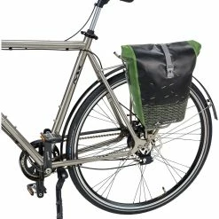 VAUDE Aqua Back Print Sidetaske Enkelt, Sort/rød -Norco Taskebutik vaude aqua back print pannier single black green 5