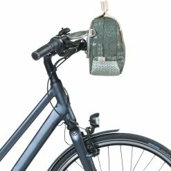 Basil Boh&egrave;me City KF Styrtaske 8l, R&oslash;d/beige -Norco Taskebutik basil boheme city handlebar bag 8l forest green 6