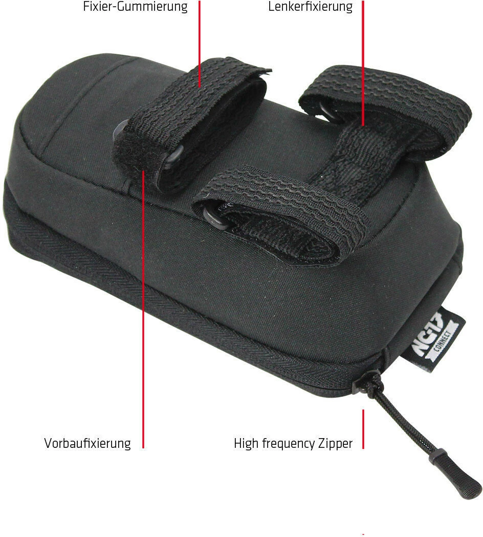 NC-17 Connect Frempindstaske Velcro, Sort 4 NC-17 Connect Frempindstaske Velcro, Sort - Billede 4